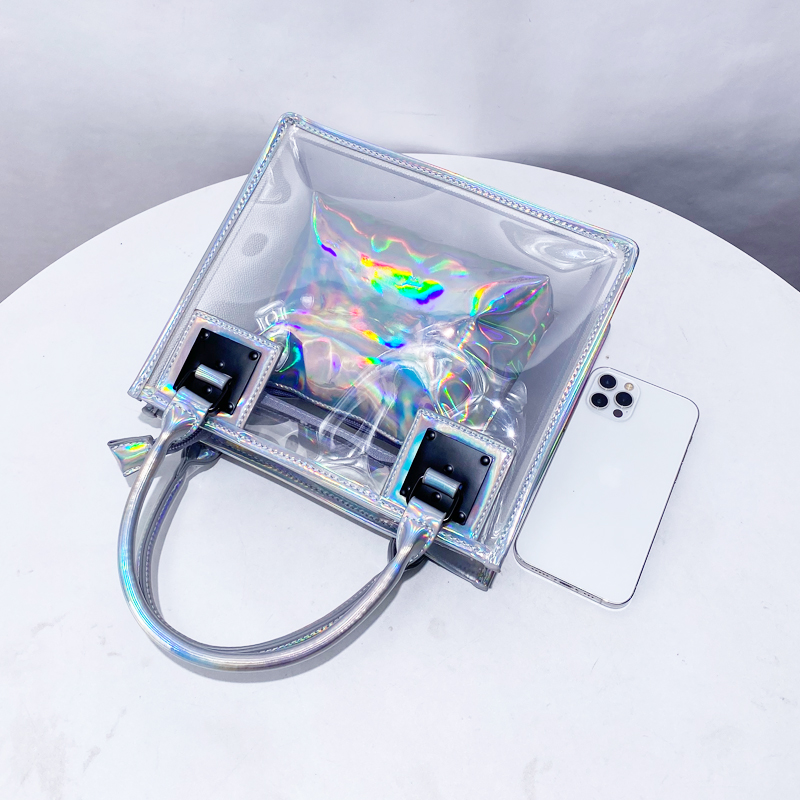 Transparent Jelly Composite Ba - đánh giá và giá Women Bags On Sale