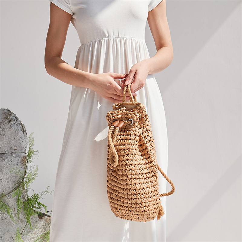 2023 Summer Casual Straw Backp - đánh giá và giá Women'S Raffia Bags