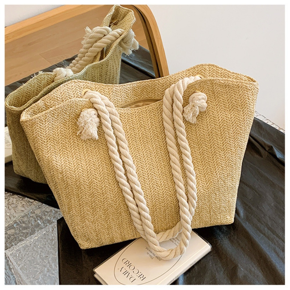 New Summer Beach Tote Bag Larg - đánh giá và giá Women'S Raffia Bags