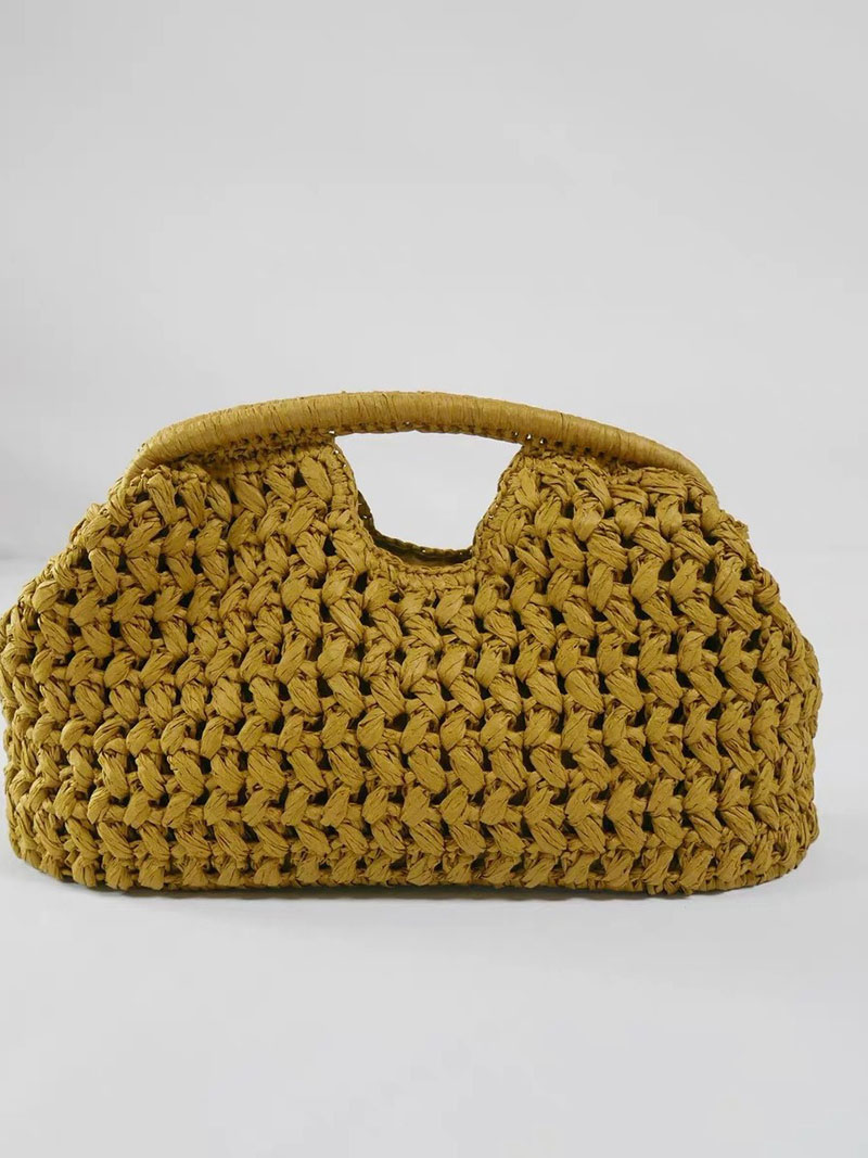 Elegant Ladies Chain Woven Han - đánh giá và giá Women'S Raffia Bags