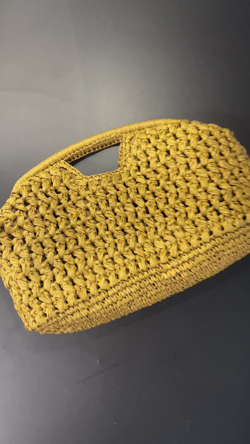 Elegant Ladies Chain Woven Han - đánh giá và giá Women'S Raffia Bags