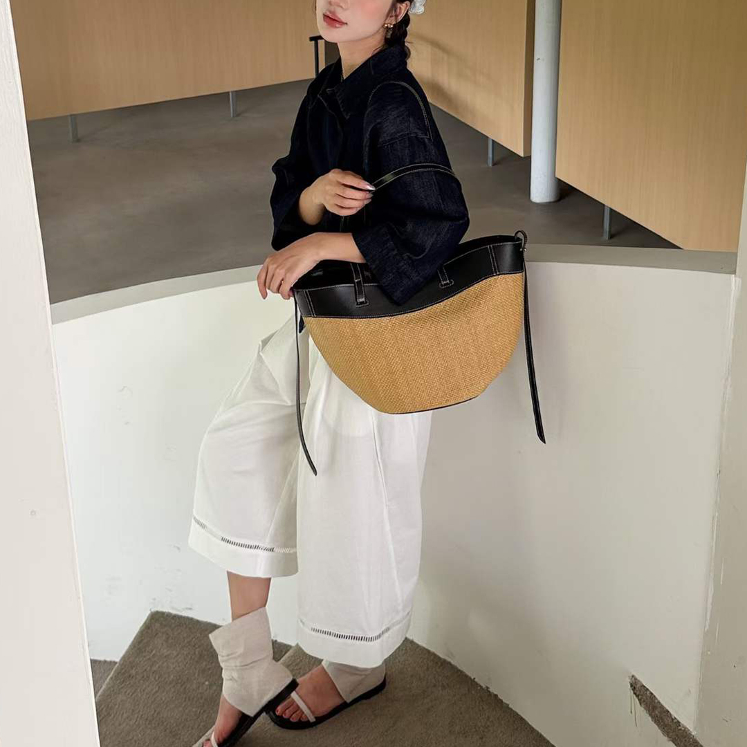 Mendy Genuine Leather Natural  - đánh giá và giá Women'S Raffia Bags