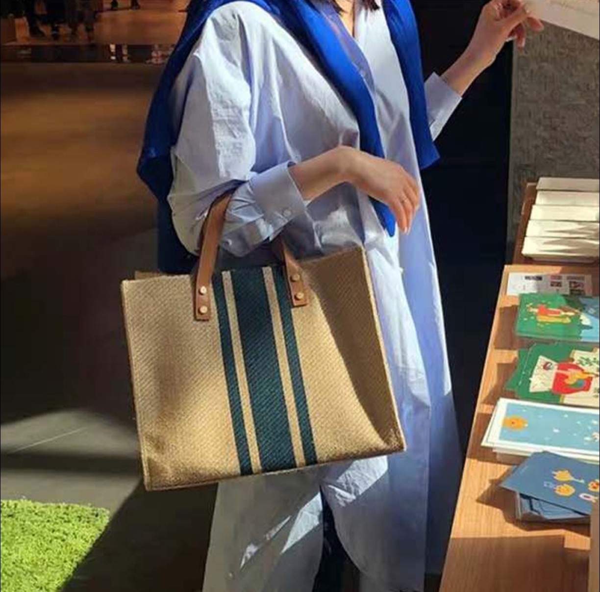 2026 New Striped Canvas Tote B - đánh giá và giá Women Hand Bags For Office